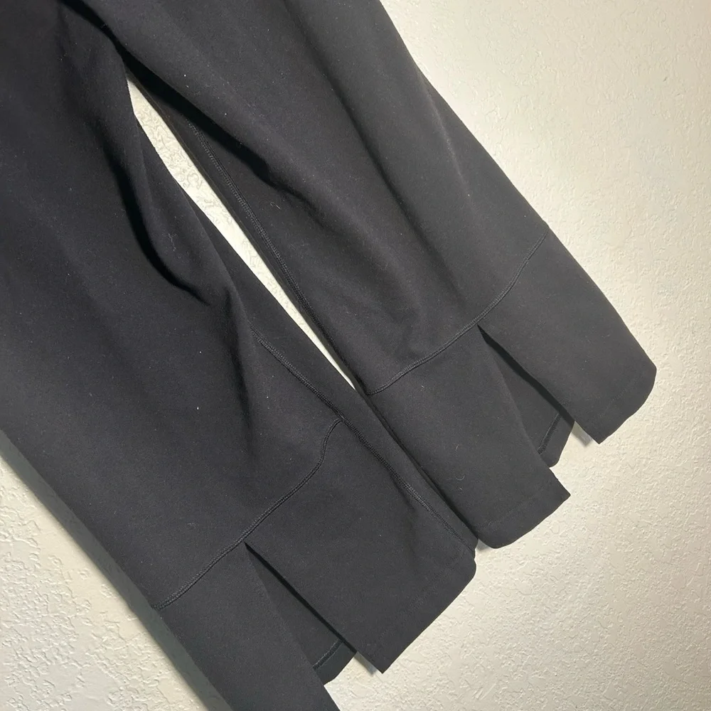 Eddie Bauer Sport 🌝 Black Wide-Leg with Split Cropped Leggings 🌚 - Picture 4 of 6